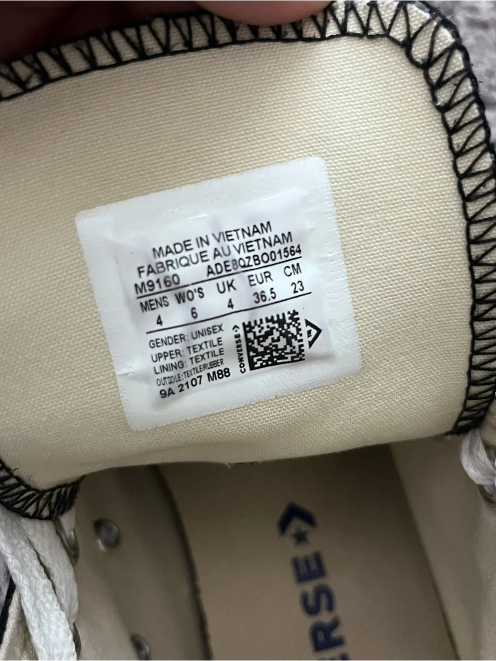 Women’s black converse